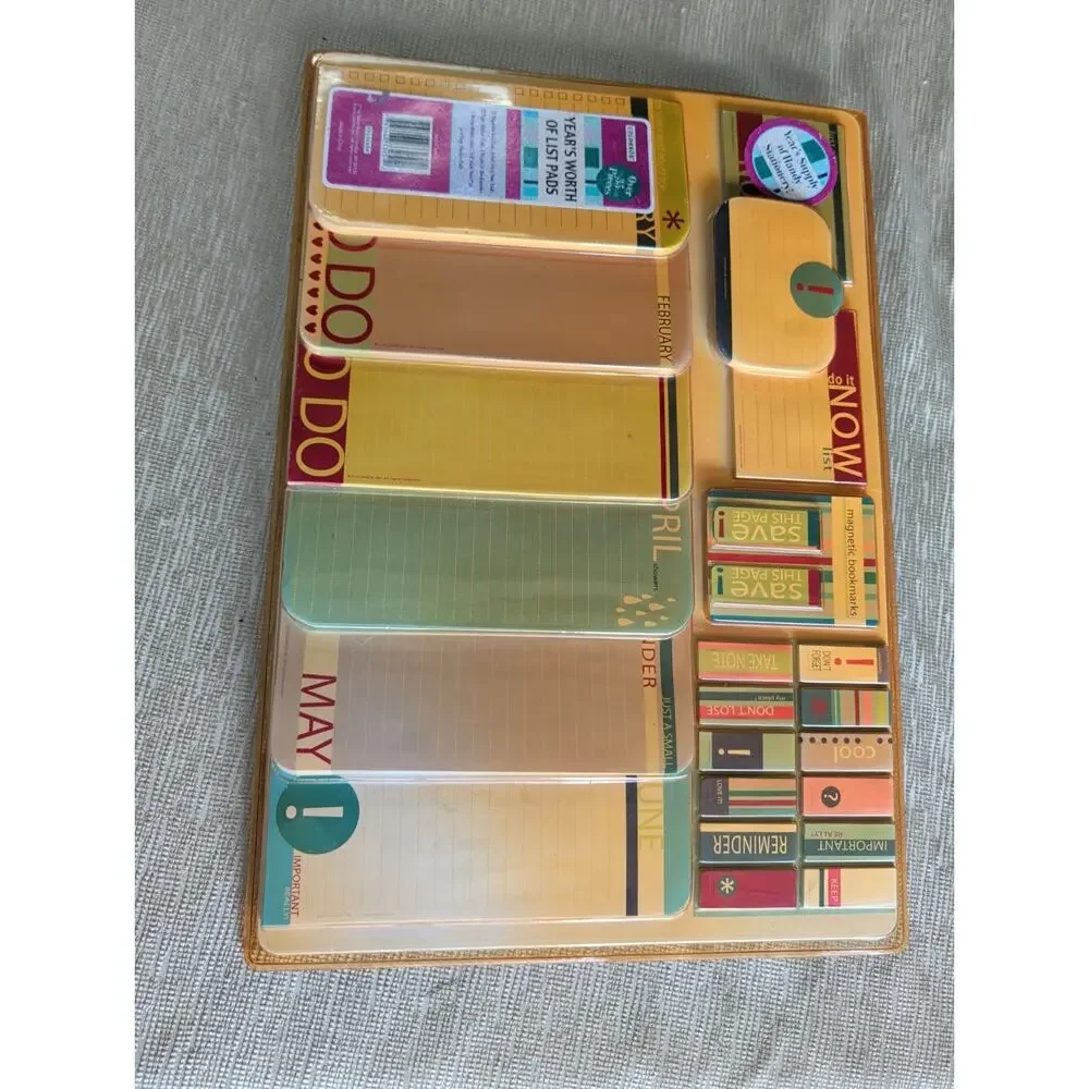 COLORBOK YEAR'S WORTH OF LIST PADS Over 35 Pieces: magnetic bookmarks stationery